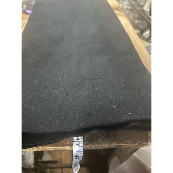 Vintage Pure Wool‎ Trench Coat Womens L Cozy Warm Long Open Old Money Officecore - Picture 8 of 8